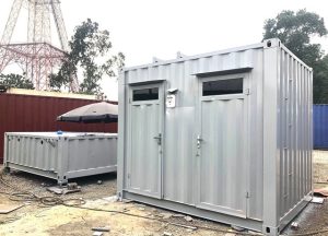 Container toilet 10 feet